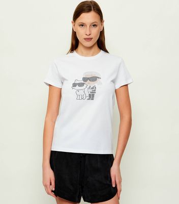 Karl Lagerfeld - Bluzka damska ze sklepu: Gomez Fashion Store w kategorii: Bluzki damskie - zdjęcie 874714-BD9-10338_KL262W000094100