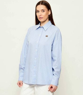 Koszula damska letnia Karl Lagerfeld ze sklepu: Gomez Fashion Store w kategorii: Koszule damskie - zdjęcie 874714-BD9-10338_KL262W000102E55