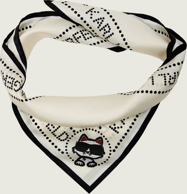 Szalik/chusta Karl Lagerfeld ze sklepu: Gomez Fashion Store w kategorii: Szaliki i chusty damskie - zdjęcie 874714-BD9-10338_KL262W000122E52