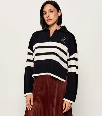 Patrizia Pepe - Sweter damski casual na zimę ze sklepu: Gomez Fashion Store w kategorii: Swetry damskie - zdjęcie 874714-BD9-10338_PK264W000020735