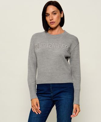 Sweter damski na zimę Patrizia Pepe ze sklepu: Gomez Fashion Store w kategorii: Swetry damskie - zdjęcie 874714-BD9-10338_PK264W000021473