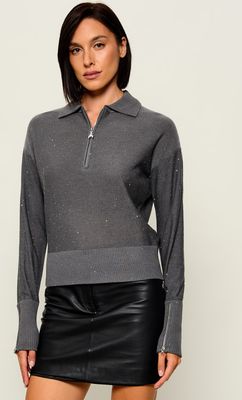 Sweter damski na zimę Patrizia Pepe ze sklepu: Gomez Fashion Store w kategorii: Swetry damskie - zdjęcie 874714-BD9-10338_PK264W000023728