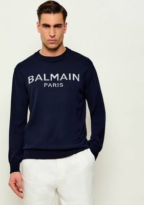 Sweter męski młodzieżowy BALMAIN ze sklepu: Gomez Fashion Store w kategorii: Swetry męskie - zdjęcie 874714-BD9-10338_BA262M000017149