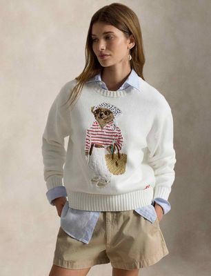 Sweter damski na wiosnę Polo Ralph Lauren ze sklepu: Gomez Fashion Store w kategorii: Swetry damskie - zdjęcie 874714-BD9-10338_PR262W000062H20
