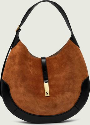 Torebka hobo boho Polo Ralph Lauren ze sklepu: Gomez Fashion Store w kategorii: Torebki hobo - zdjęcie 874714-BD9-10338_PR264W00001161W