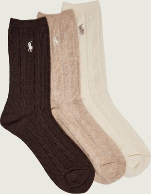 Skarpetki damskie gładkie Polo Ralph Lauren ze sklepu: Gomez Fashion Store w kategorii: Skarpetki damskie - zdjęcie 874714-BD9-10338_PR264W00004889W