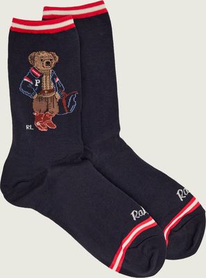 Skarpetki damskie w nadruki Polo Ralph Lauren ze sklepu: Gomez Fashion Store w kategorii: Skarpetki damskie - zdjęcie 874714-BD9-10338_PR264W000052B93