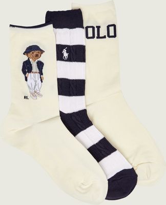 Skarpetki damskie casual Polo Ralph Lauren ze sklepu: Gomez Fashion Store w kategorii: Skarpetki damskie - zdjęcie 874714-BD9-10338_PR264W000054S16