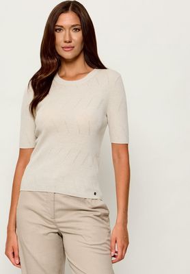 Sweter damski casualowy Marc Cain ze sklepu: Gomez Fashion Store w kategorii: Swetry damskie - zdjęcie 874714-BD9-10338_CR264W000005112