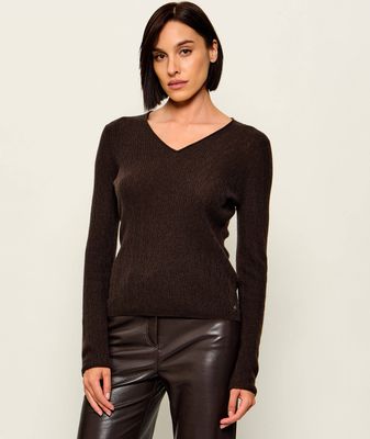 Sweter damski Marc Cain ze sklepu: Gomez Fashion Store w kategorii: Swetry damskie - zdjęcie 874714-BD9-10338_CR264W000021697