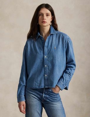 Koszula damska jesienna Polo Ralph Lauren ze sklepu: Gomez Fashion Store w kategorii: Koszule damskie - zdjęcie 874714-BD9-10338_PR264W000082YE7