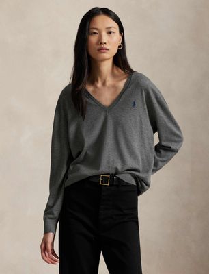 Sweter damski zimowy casualowy Polo Ralph Lauren ze sklepu: Gomez Fashion Store w kategorii: Swetry damskie - zdjęcie 874714-BD9-10338_PR264W000092E31
