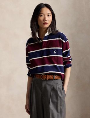 Bluzka damska na wiosnę casual Polo Ralph Lauren ze sklepu: Gomez Fashion Store w kategorii: Bluzki damskie - zdjęcie 874714-BD9-10338_PR264W00013620Z