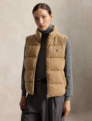 Kamizelka damska Polo Ralph Lauren ze sklepu: Gomez Fashion Store w kategorii: Kamizelki damskie - zdjęcie 874714-BD9-10338_PR264W000162IV0