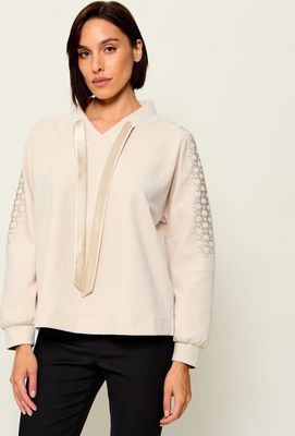 Marc Cain - Bluza damska ze sklepu: Gomez Fashion Store w kategorii: Bluzy damskie - zdjęcie 874714-BD9-10338_CR264W000061182
