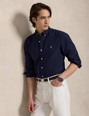 Koszula męska z kołnierzykiem button down Polo Ralph Lauren ze sklepu: Gomez Fashion Store w kategorii: Koszule męskie - zdjęcie 874714-BD9-10338_PR264M00005586Z