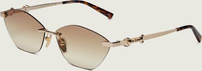 Gucci - Okulary przeciwsłoneczne damskie ze sklepu: Gomez Fashion Store w kategorii: Okulary przeciwsłoneczne damskie - zdjęcie 874714-BD9-10338_GC262W000008004