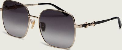 Okulary przeciwsłoneczne damskie Gucci ze sklepu: Gomez Fashion Store w kategorii: Okulary przeciwsłoneczne damskie - zdjęcie 874714-BD9-10338_GC262W000018001