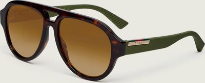 Okulary przeciwsłoneczne Gucci ze sklepu: Gomez Fashion Store w kategorii: Okulary przeciwsłoneczne męskie - zdjęcie 874714-BD9-10338_GC262M000003004
