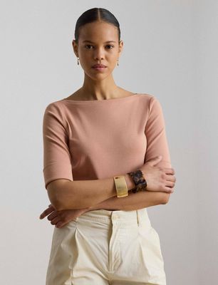 LAUREN RALPH LAUREN - Bluzka damska na wiosnę ze sklepu: Gomez Fashion Store w kategorii: Bluzki damskie - zdjęcie 874714-BD9-10338_RL264W00005310Q