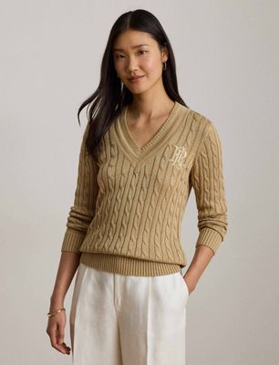 Sweter damski na zimę casual LAUREN RALPH LAUREN ze sklepu: Gomez Fashion Store w kategorii: Swetry damskie - zdjęcie 874714-BD9-10338_RL264W000055NX6