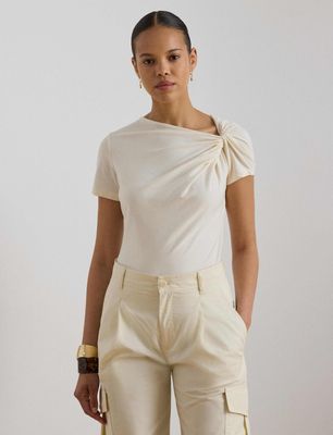 Bluzka damska casual LAUREN RALPH LAUREN ze sklepu: Gomez Fashion Store w kategorii: Bluzki damskie - zdjęcie 874714-BD9-10338_RL264W000062HW9