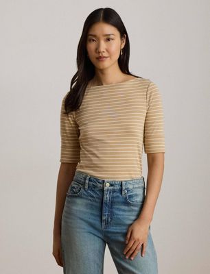 Bluzka damska wiosenna LAUREN RALPH LAUREN ze sklepu: Gomez Fashion Store w kategorii: Bluzki damskie - zdjęcie 874714-BD9-10338_RL264W00006617Q
