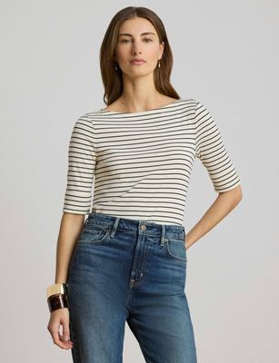 Bluzka damska casualowa LAUREN RALPH LAUREN ze sklepu: Gomez Fashion Store w kategorii: Bluzki damskie - zdjęcie 874714-BD9-10338_RL264W00006618Q