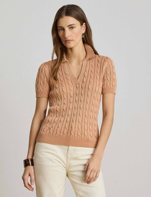 Sweter damski casual LAUREN RALPH LAUREN ze sklepu: Gomez Fashion Store w kategorii: Swetry damskie - zdjęcie 874714-BD9-10338_RL264W00007623Q