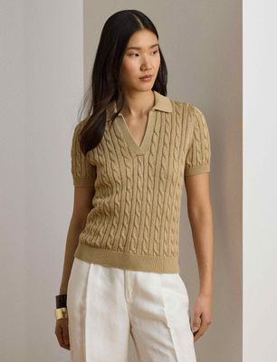 Sweter damski casualowy LAUREN RALPH LAUREN ze sklepu: Gomez Fashion Store w kategorii: Swetry damskie - zdjęcie 874714-BD9-10338_RL264W00007624Q