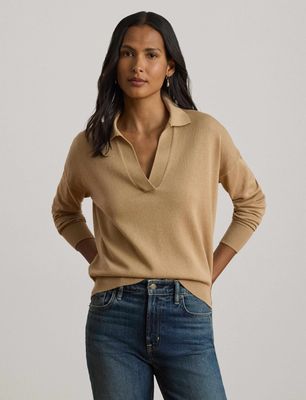 Sweter damski na zimę casual LAUREN RALPH LAUREN ze sklepu: Gomez Fashion Store w kategorii: Swetry damskie - zdjęcie 874714-BD9-10338_RL264W000078QE2