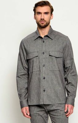 Koszula męska z klasycznym kołnierzykiem Drykorn ze sklepu: Gomez Fashion Store w kategorii: Koszule męskie - zdjęcie 874714-BD9-10338_DR264M000005022