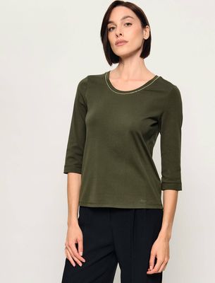 Bluzka damska wiosenna Marc Cain ze sklepu: Gomez Fashion Store w kategorii: Bluzki damskie - zdjęcie 874714-BD9-10338_CR265W000028599