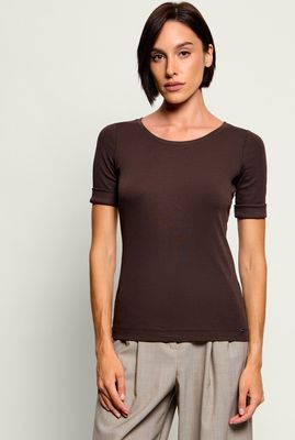 Bluzka damska na wiosnę Marc Cain ze sklepu: Gomez Fashion Store w kategorii: Bluzki damskie - zdjęcie 874714-BD9-10338_CR265W000089697