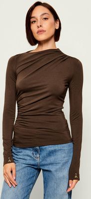 Bluzka damska casualowa Patrizia Pepe ze sklepu: Gomez Fashion Store w kategorii: Bluzki damskie - zdjęcie 874714-BD9-10338_PK265W000014759