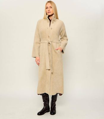 Patrizia Pepe - Płaszcz damski casual ze sklepu: Gomez Fashion Store w kategorii: Płaszcze damskie - zdjęcie 874714-BD9-10338_PK265W000018766