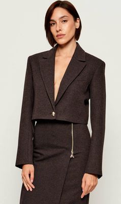 Marynarka jesienny elegancki Patrizia Pepe ze sklepu: Gomez Fashion Store w kategorii: Marynarki damskie - zdjęcie 874714-BD9-10338_PK265W000032761