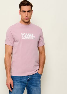 T-shirt męski w stylu młodzieżowym Karl Lagerfeld ze sklepu: Gomez Fashion Store w kategorii: T-shirty męskie - zdjęcie 874714-BD9-10338_KL264M000005210