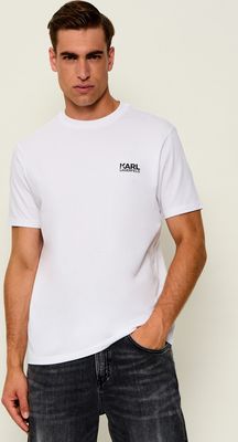 T-shirt męski casual Karl Lagerfeld ze sklepu: Gomez Fashion Store w kategorii: T-shirty męskie - zdjęcie 874714-BD9-10338_KL265M000026007