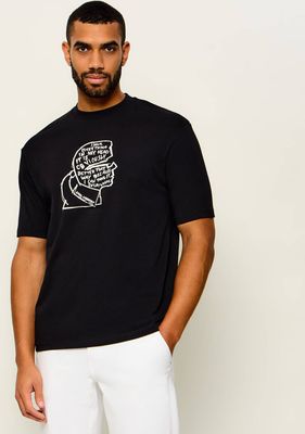 T-shirt męski młodzieżowy Karl Lagerfeld ze sklepu: Gomez Fashion Store w kategorii: T-shirty męskie - zdjęcie 874714-BD9-10338_KL265M000029990
