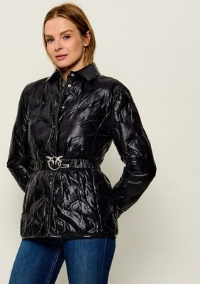 Pinko - Kurtka damska jesienna ze sklepu: Gomez Fashion Store w kategorii: Kurtki damskie - zdjęcie 874714-BD9-10338_PI264W000020099