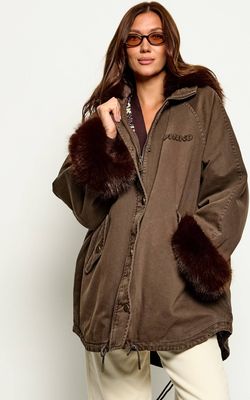 Parka damska Pinko ze sklepu: Gomez Fashion Store w kategorii: Parki damskie - zdjęcie 874714-BD9-10338_PI264W000025B52