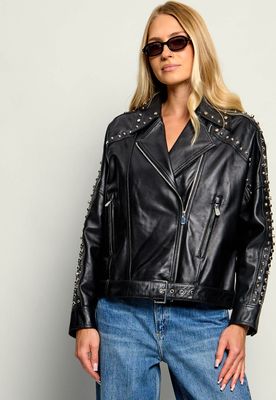 Kurtka damska jesienna Pinko ze sklepu: Gomez Fashion Store w kategorii: Kurtki damskie - zdjęcie 874714-BD9-10338_PI264W000028099