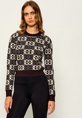 Pinko - Sweter damski ze sklepu: Gomez Fashion Store w kategorii: Swetry damskie - zdjęcie 874714-BD9-10338_PI264W000047F18
