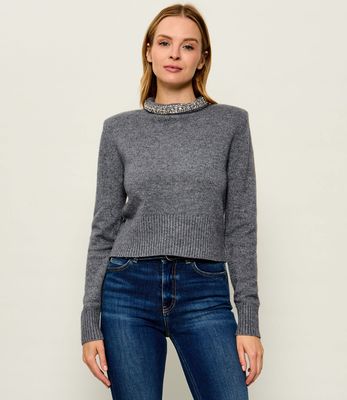 Sweter damski casualowy Pinko ze sklepu: Gomez Fashion Store w kategorii: Swetry damskie - zdjęcie 874714-BD9-10338_PI264W000054A54