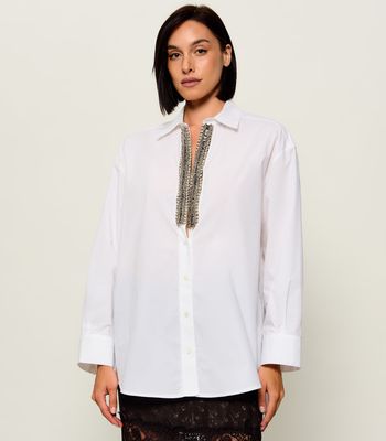 Koszula damska elegancka Pinko ze sklepu: Gomez Fashion Store w kategorii: Koszule damskie - zdjęcie 874714-BD9-10338_PI264W000108004