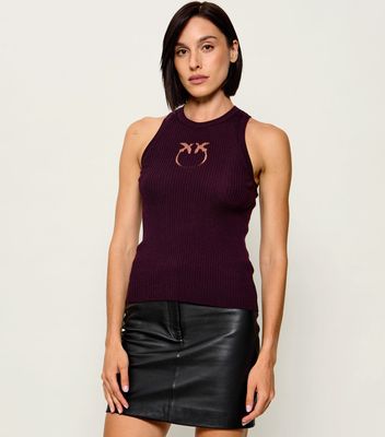 Bluzka damska casual na lato Pinko ze sklepu: Gomez Fashion Store w kategorii: Bluzki damskie - zdjęcie 874714-BD9-10338_PI264W000110F15