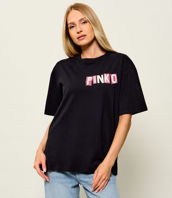 Bluzka damska w stylu młodzieżowym Pinko ze sklepu: Gomez Fashion Store w kategorii: Bluzki damskie - zdjęcie 874714-BD9-10338_PI264W000248F17