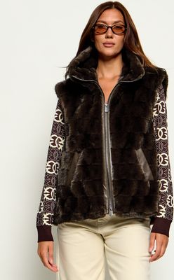 Kamizelka damska na jesień Pinko ze sklepu: Gomez Fashion Store w kategorii: Kamizelki damskie - zdjęcie 874714-BD9-10338_PI264W000252B74