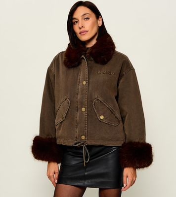 Parka damska jesienna Pinko ze sklepu: Gomez Fashion Store w kategorii: Parki damskie - zdjęcie 874714-BD9-10338_PI264W000255B52
